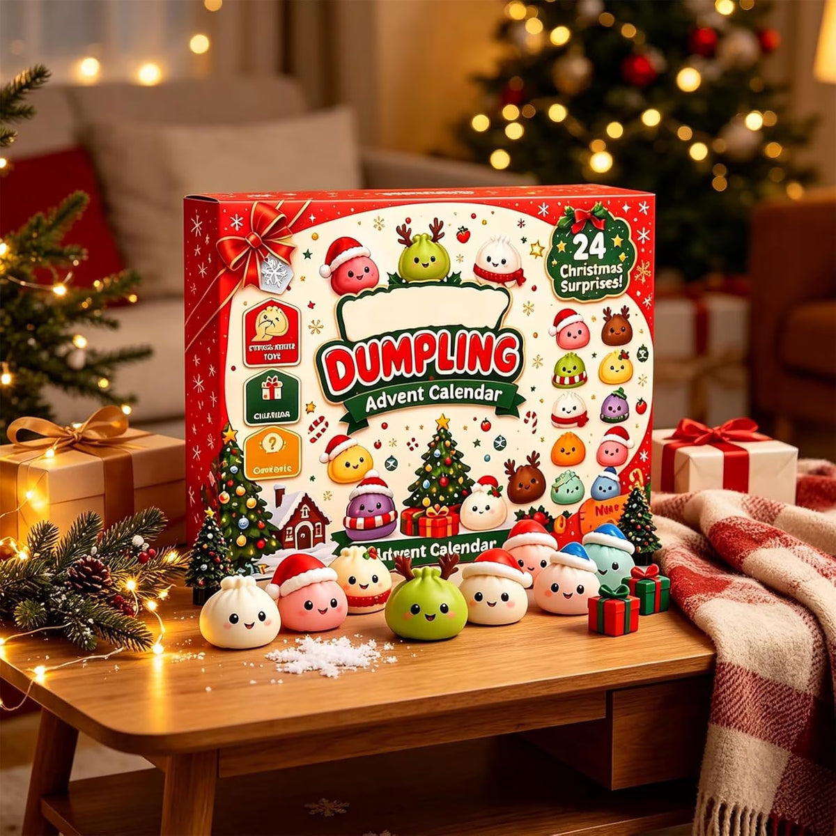 2026 Christmas Advent Calendar with 24 Fidget Toys 24 Days of Sensory Surprises Countdown Gift for Adults Stress Relief Holiday Party Favors